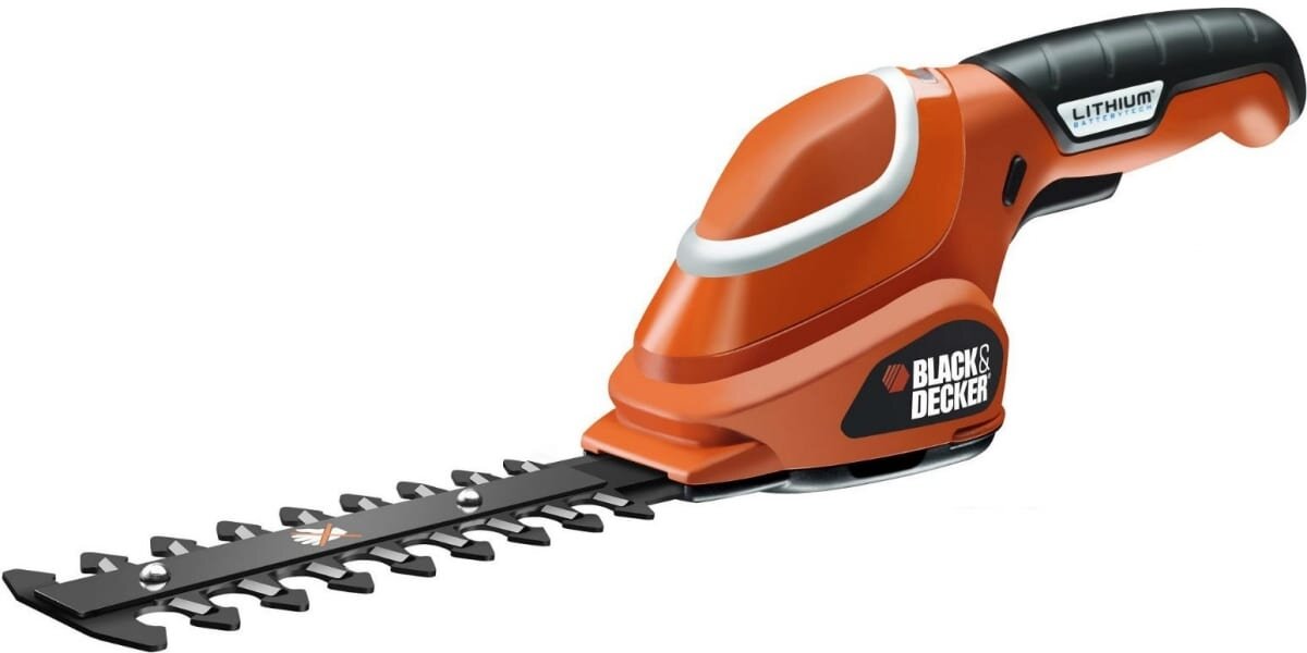 Ножницы-кусторез аккумуляторный BLACK+DECKER GSL700KIT, 1.5 А·ч, 7 В