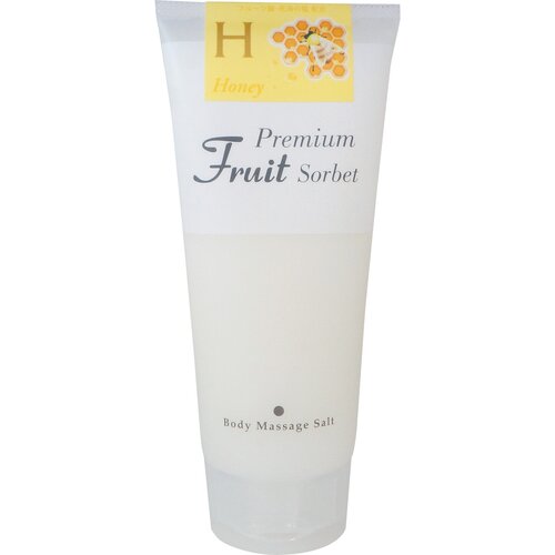 Премиальный фруктовый скраб-сорбет для тела на основе соли Cosmepro Premium Fruit Sorbet Body Massage Salt Honey, 500 г