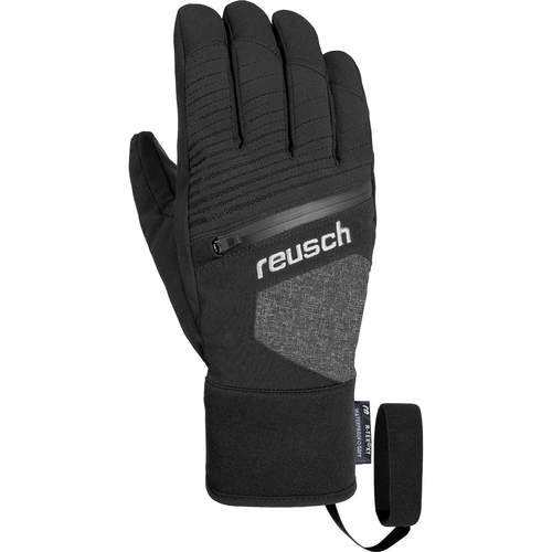 Перчатки Reusch, размер 8, черный, серый