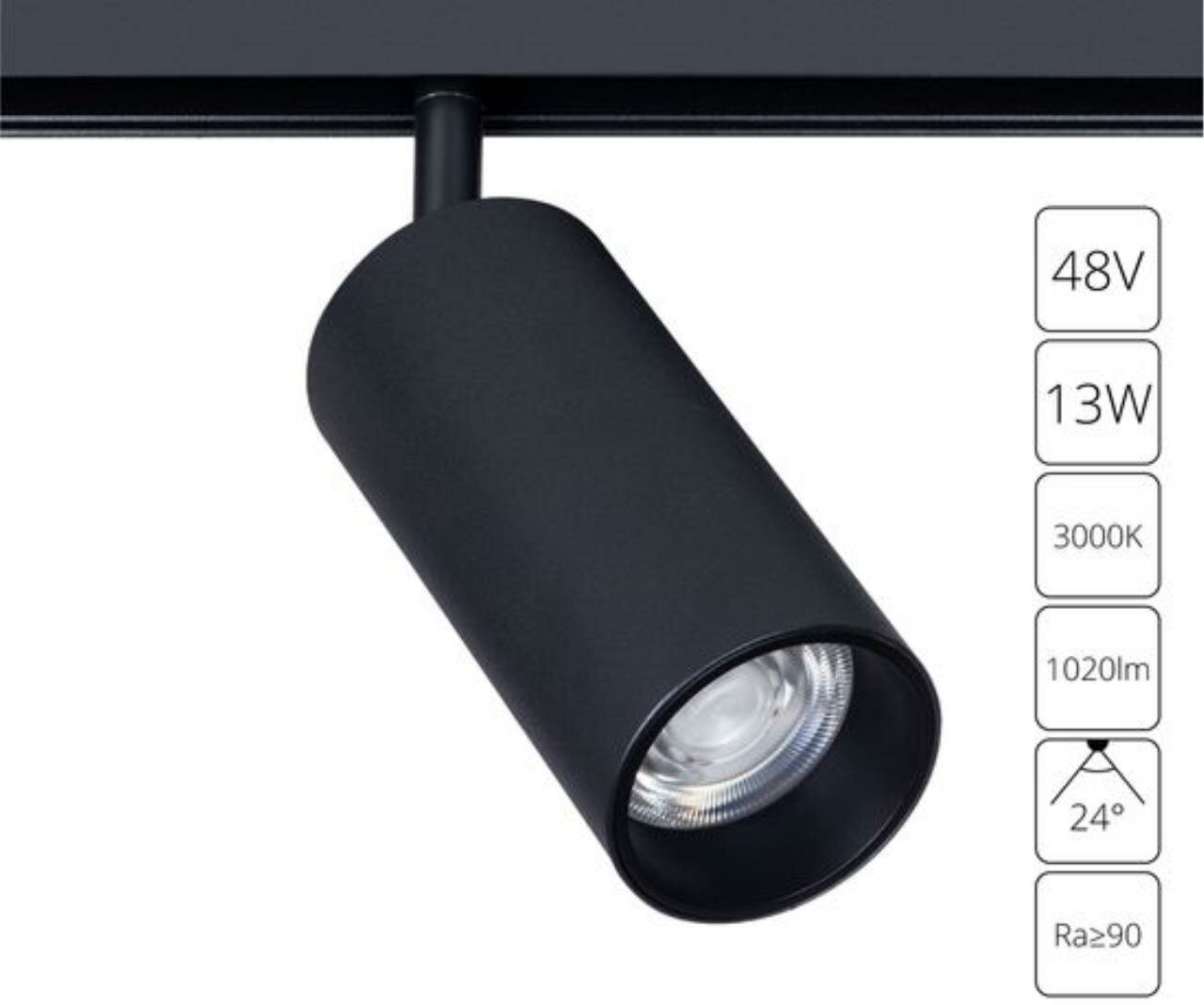 Светильник Arte Lamp Linea светодиодный 13 Вт однофазный магнитный 4 м² цвет черный - фото №1