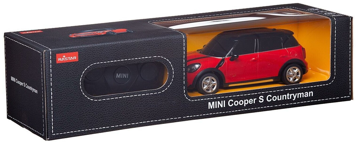 Rastar Машина на р/у – Mini Cooper S Countryman, 1:24, красный - фото №9