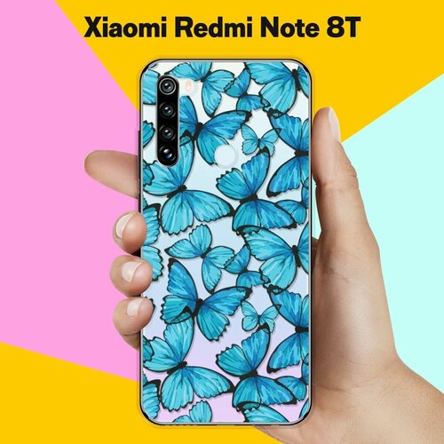 Силиконовый чехол Бабочки на Xiaomi Redmi Note 8T