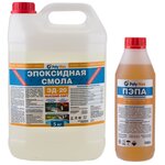 Эпоксидная смола ЭД-20(5 кг.) с отвердителем ПЭПА (500 гр) - изображение