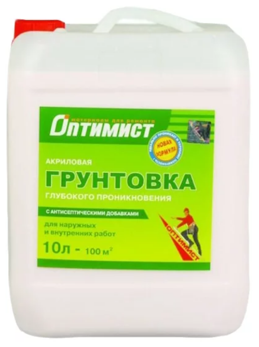 Грунтовка Оптимист глубокого проникновения для наружных и внутренних работ G 103 — фото 1