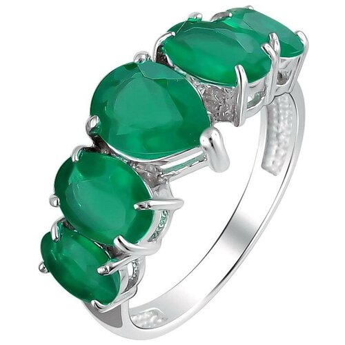 фото Эстет кольцо с кварцами из серебра с19к25004-11, размер 18