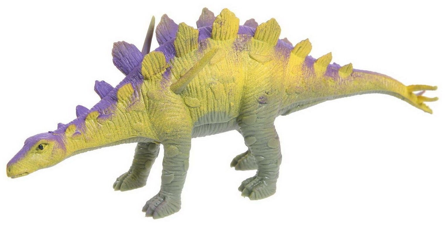 Фигурка Abtoys Юный натуралист: Динозавры, Стегозавр, резиновая (PT-01700)