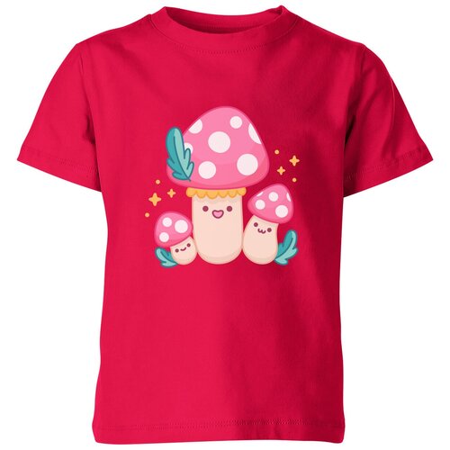Футболка Us Basic, размер 14, розовый мужская футболка грибы мухоморы в милом каваи стиле s синий