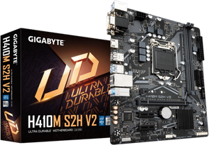 Материнская плата GIGABYTE H410M S2H V2, Socket1200, Intel H470, mATX