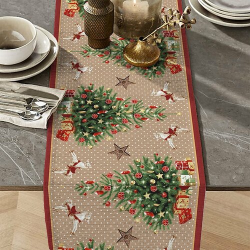Скатерть-дорожка новогодняя на стол 50x220 Волшебство 645₽