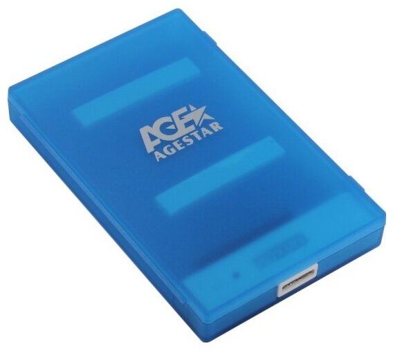 Внешний корпус для HDD Agestar 3UBCP1-6G 2.5" пластик синий (3UBCP1-6G BLUE)