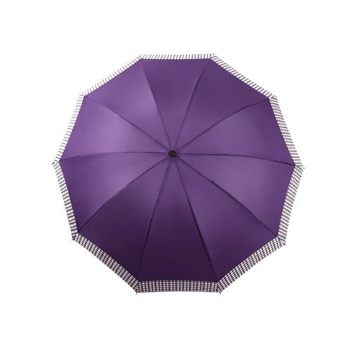 Зонт механика, 2 сложения, 10 спиц, фиолетовый