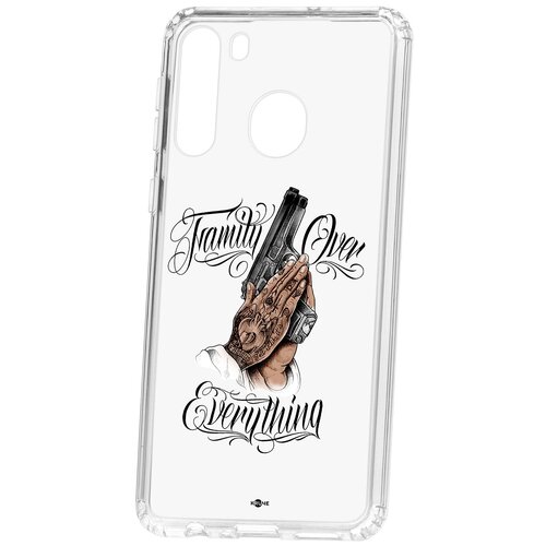 фото Чехол на самcунг а21 kruche print семья превыше кruче
