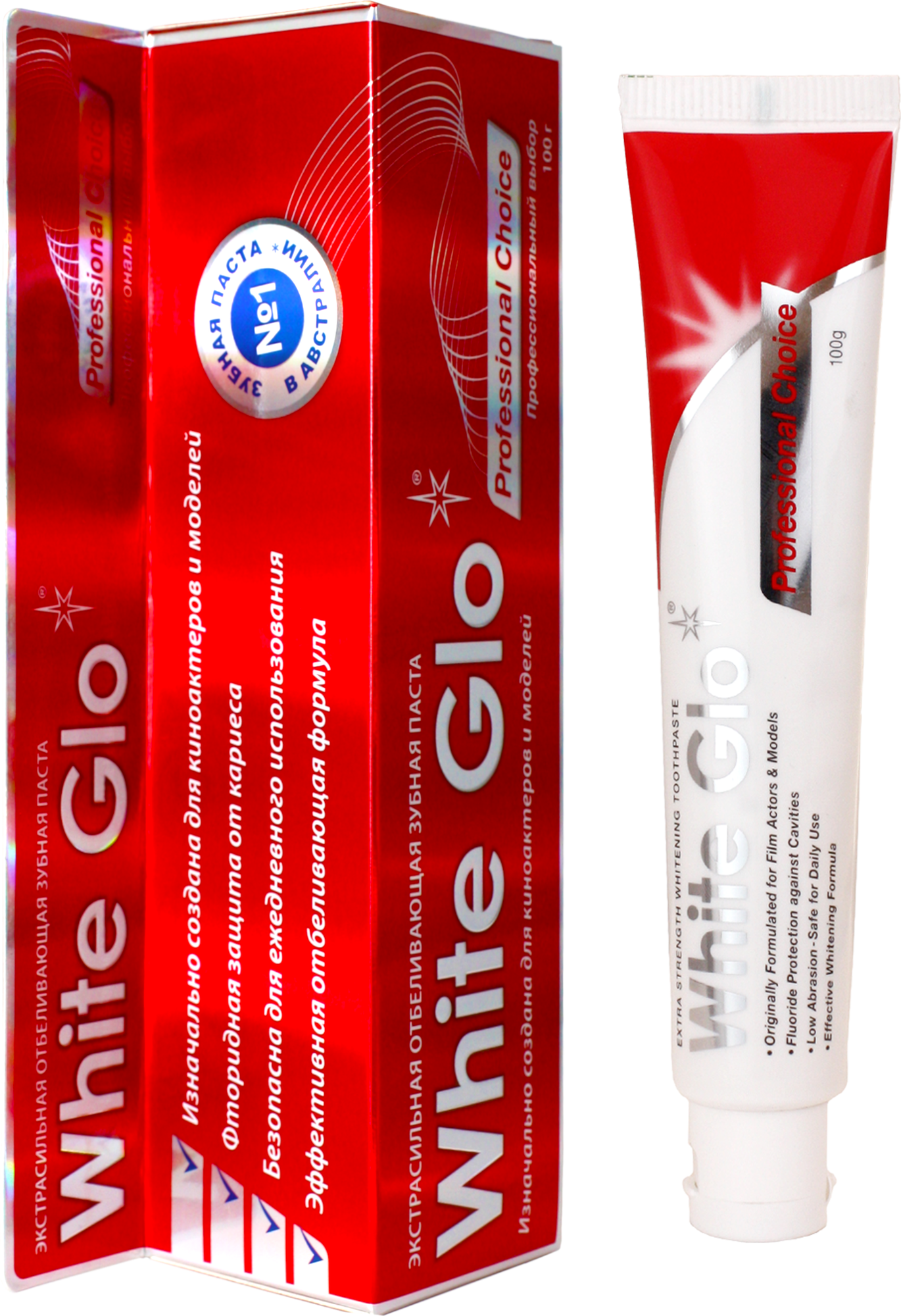 White Glo зубная паста 100гр. отбеливающая профессиональный выбор