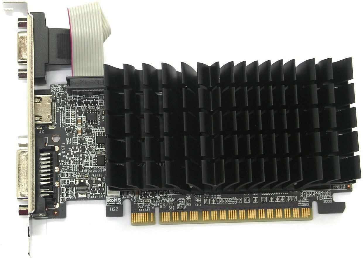 Видеокарта Afox Geforce G210 450Mhz PCI-E 1024Mb 1040Mhz 64 bit VGA DVI HDMI AF210-1024D3L5-V2