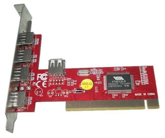 Контроллер PCI Asia PCI 6212 4P USB 2.0