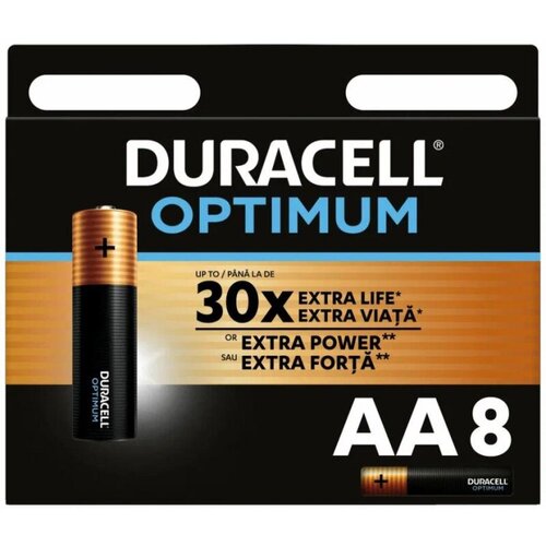 Батарейка Duracell 5014069 АА алкалиновые 1,5v 8 шт./бл. LR6-8BL Optimum