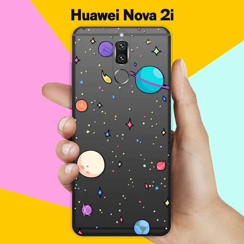 Силиконовый чехол на Huawei nova 2i Планеты / для Хуавей Нова 2ай