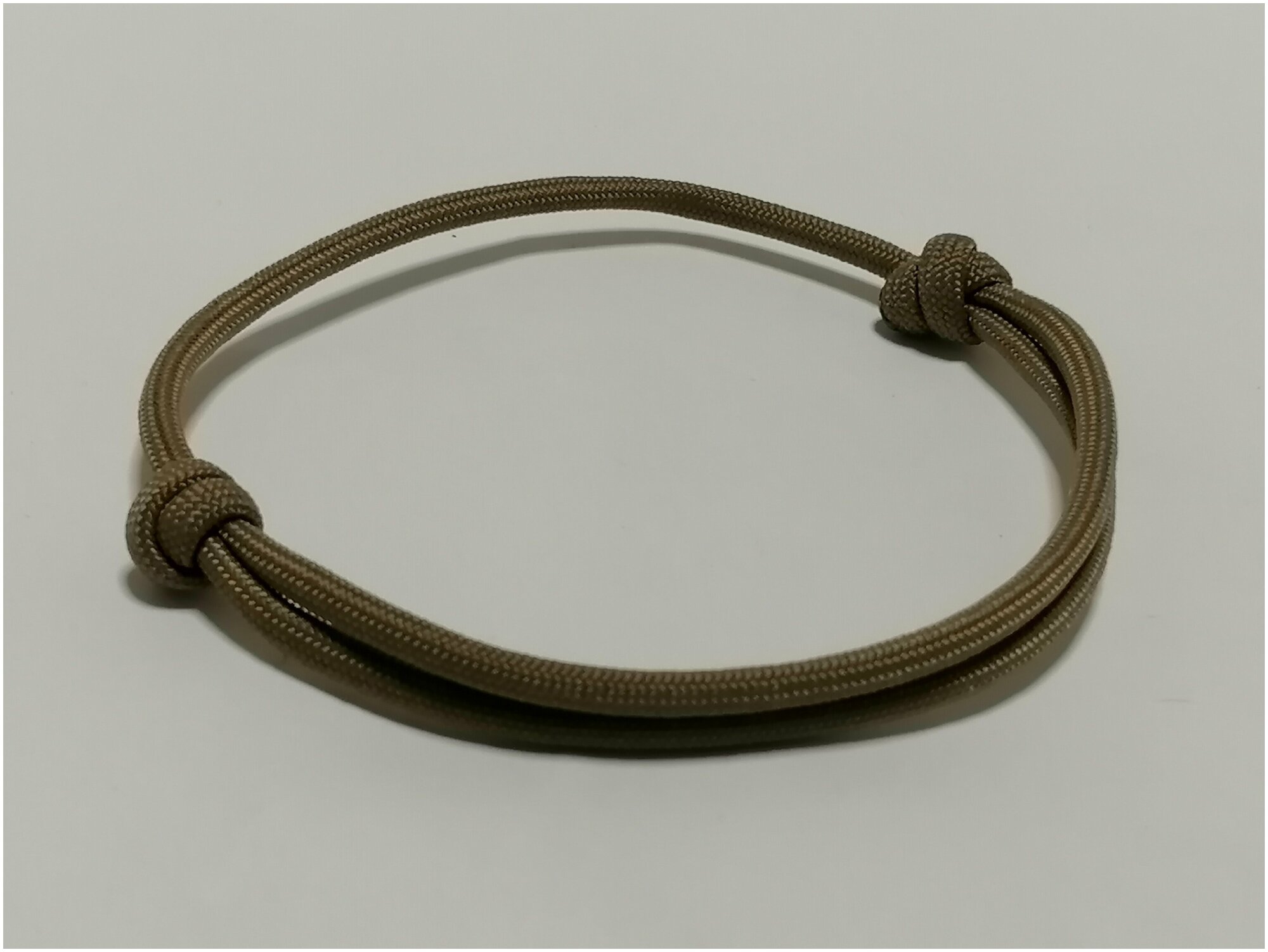 Шнурок для адресника, оливковый, размер XS - 15-30 см - фотография № 2