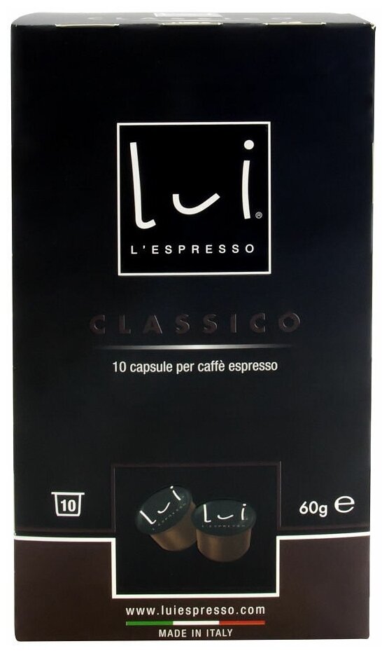 Кофе в капсулах Lui L'espresso Classico, для кофемашин Lui L'espresso, 10 капсул - фотография № 3