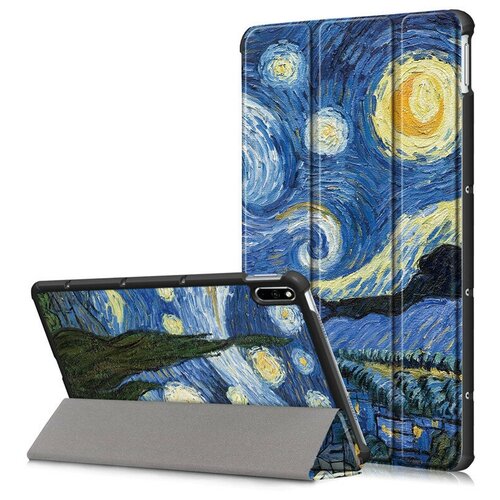 Чехол-обложка футляр MyPads для Huawei MatePad WiFi/ LTE 10.4 (BAH3-W09 / L09) тонкий с магнитной застежкой необычный с красивым рисунком тематика Ночь