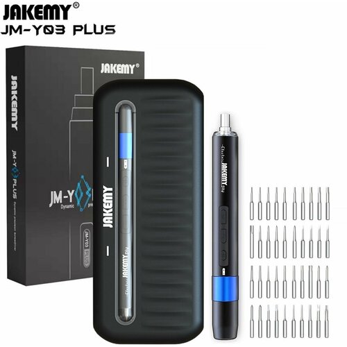 Электрическая отвертка JAKEMY JM-Y03 Plus с набором бит электрическая отвертка jakemy jm y03 plus с набором бит