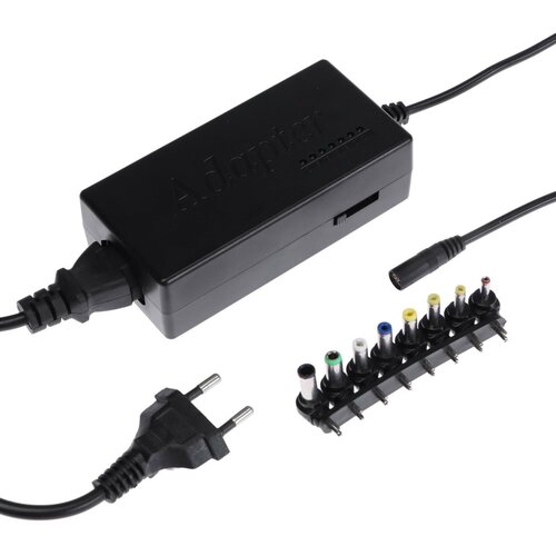 Универсальное зарядное устройство для ноутбука Luazon ZU10 120 Вт с переходниками 8 шт 1шт 1420₽