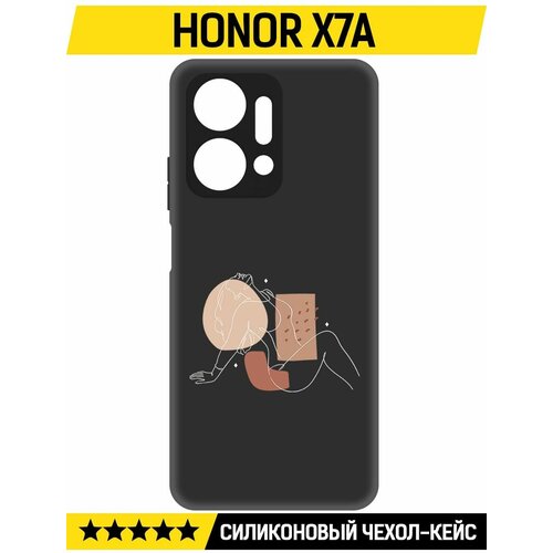 Чехол-накладка Krutoff Soft Case Чувственность для Honor X7a черный чехол накладка krutoff soft case чувственность для honor x9b черный