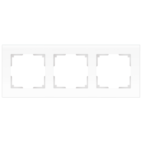 Werkel Favorit Белый Матовый Рамка 3-местная стекло WL01-Frame-03 a036579