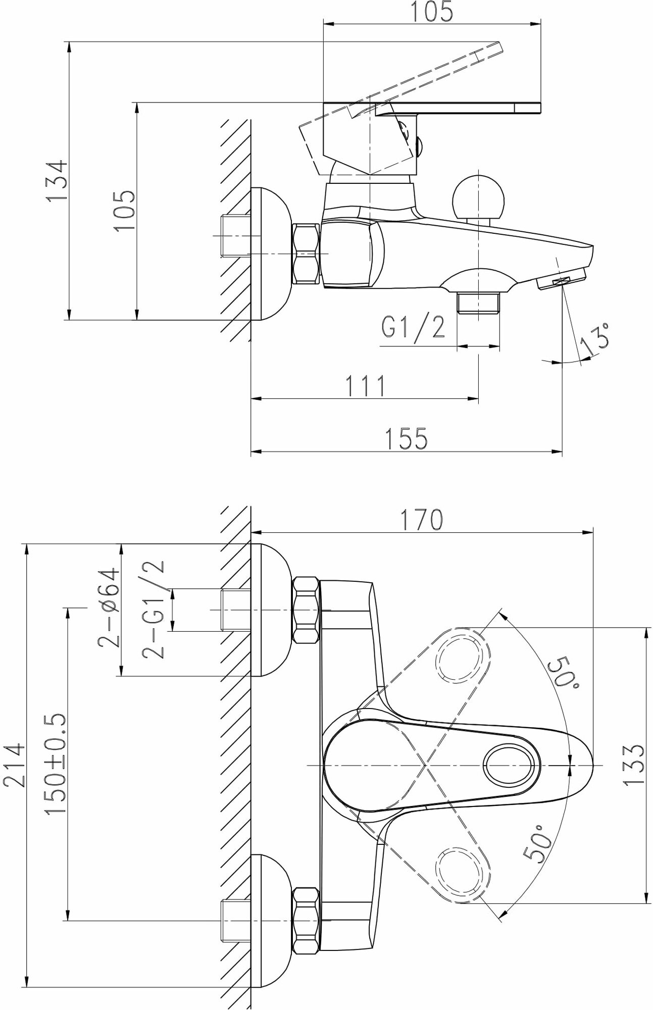 Смеситель для ванны Cersanit CARI 63026 - фотография № 13