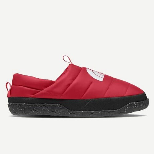 фото The north face тапки утеплённые nuptse mule m us 9, red/black