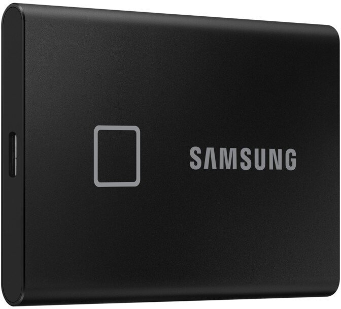 Твердотельный накопитель Samsung External SSD 1Tb T7 Touch PCIe USB3.2/Type-C Black MU-PC1T0K/WW