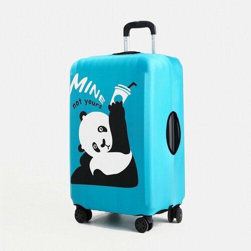 фото Чехол для чемодана сима-ленд, текстиль, голубой