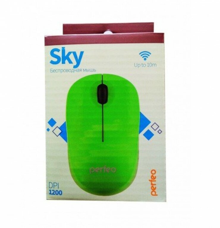 Perfeo мышь беспров., оптич. "SKY", 3 кн, DPI 1200, USB, серебр. [PF_A4506] - фото №6