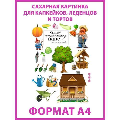 Сахарная картинка. Декор для торта