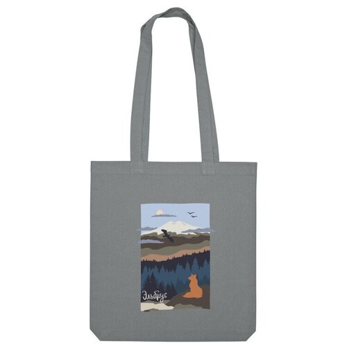 фото Сумка шоппер us basic, серый