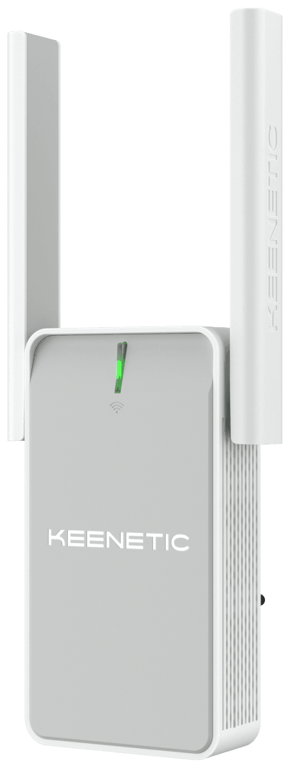 Wi-Fi Mesh-ретранслятор/ Keenetic Buddy 5 Mesh-ретранслятор Wi-Fi AC1200 300 Мбит/с в 2,4 ГГц 867 Мбит/с в 5 ГГц 100 Мбит/с Ethernet