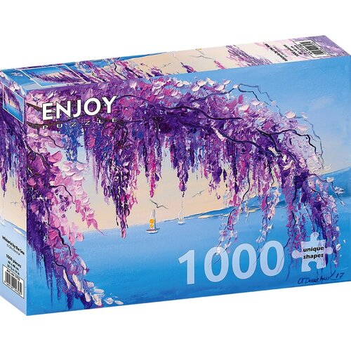 пазл водопад в таиланде 1000 эл 68 х 48 см enjoy puzzle артикул enjoy 1287 Пазл Enjoy 1000 деталей: Глициния у моря