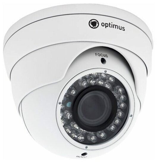 Камера видеонаблюдения optimus AHD-H042.1(2.8)E_V.3 белый