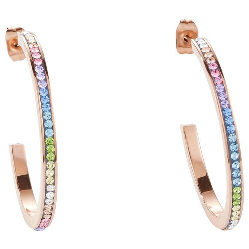 Серьги конго Coeur de Lion, кристаллы Swarovski кольцо coeur de lion multicolour pastel 0229 40 1522 55