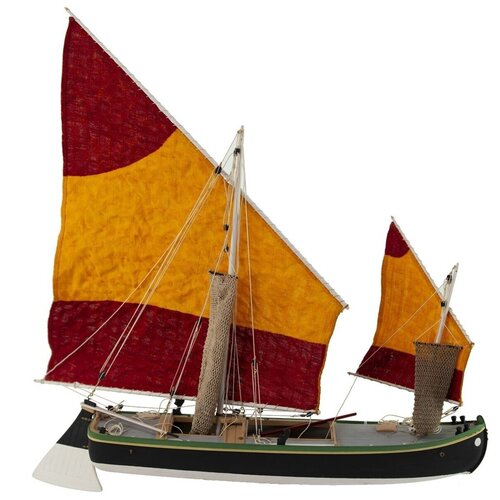 фото Сборная модель парусного корабля amati рыбацкая лодка bragozzo, масштаб 1:45, am1570