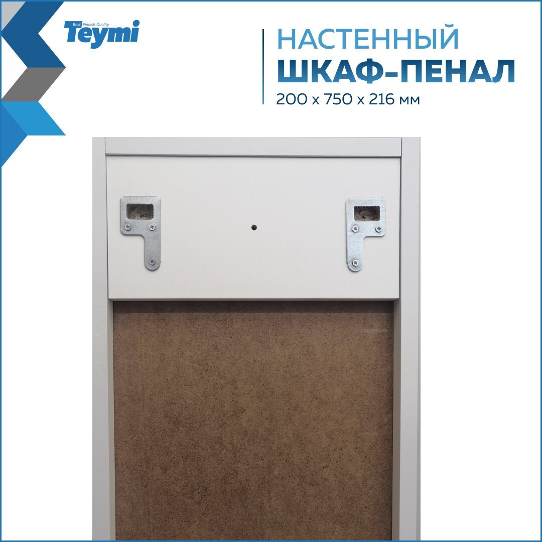 Шкаф навесной Teymi Mikra 20, белый T60514 - фотография № 7