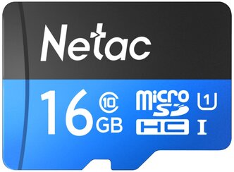 Карта памяти Transflash (MicroSDHC) Card_ 16 GB Class 10 Netac NT02P500STN-016G-R P500 + adapter