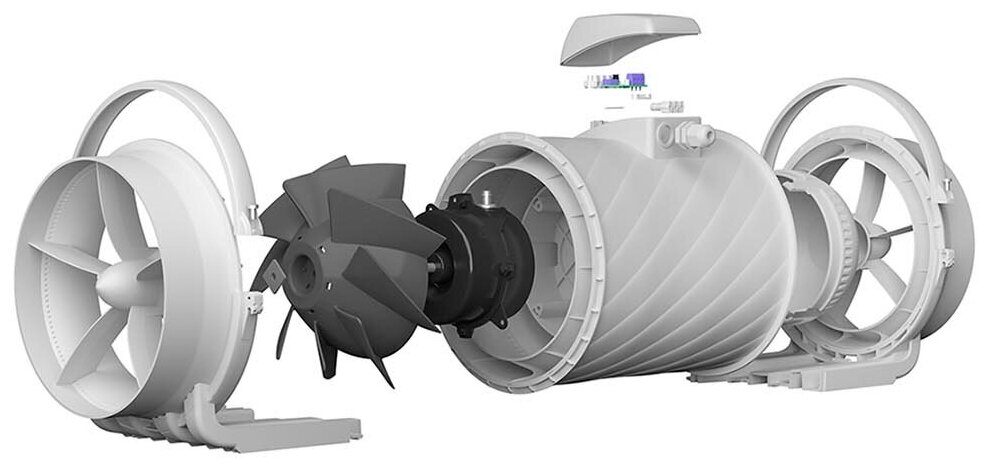 Канальный вентилятор ERA PRO Typhoon 200 2SP серый - фотография № 14