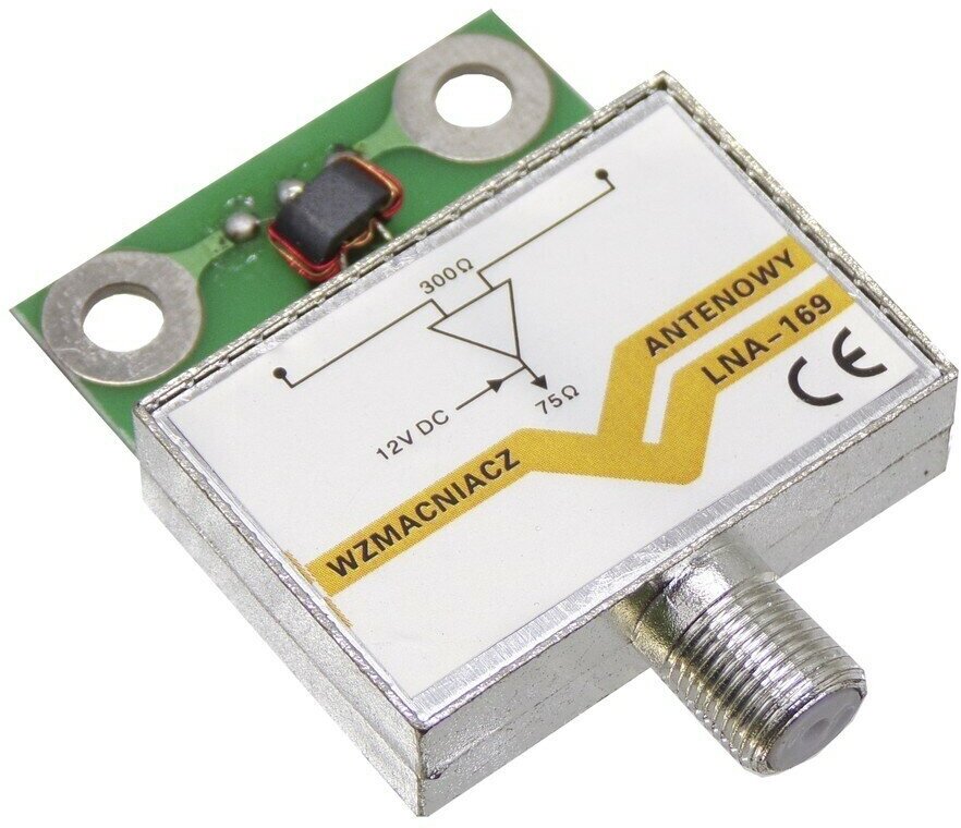 Предусилитель антенный LNA-169 (5-12В усиление 17-25дБ) Польша