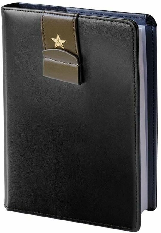 Ежедневник креативный недатированный А5 Infolio USSR (160 листов) кожзам, черный