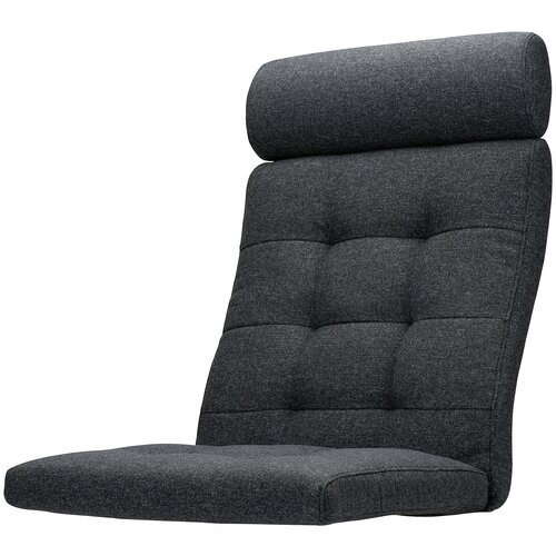 Подушка на стул ИКЕА ПОЭНГ, 137 х 56 см, темно-серый