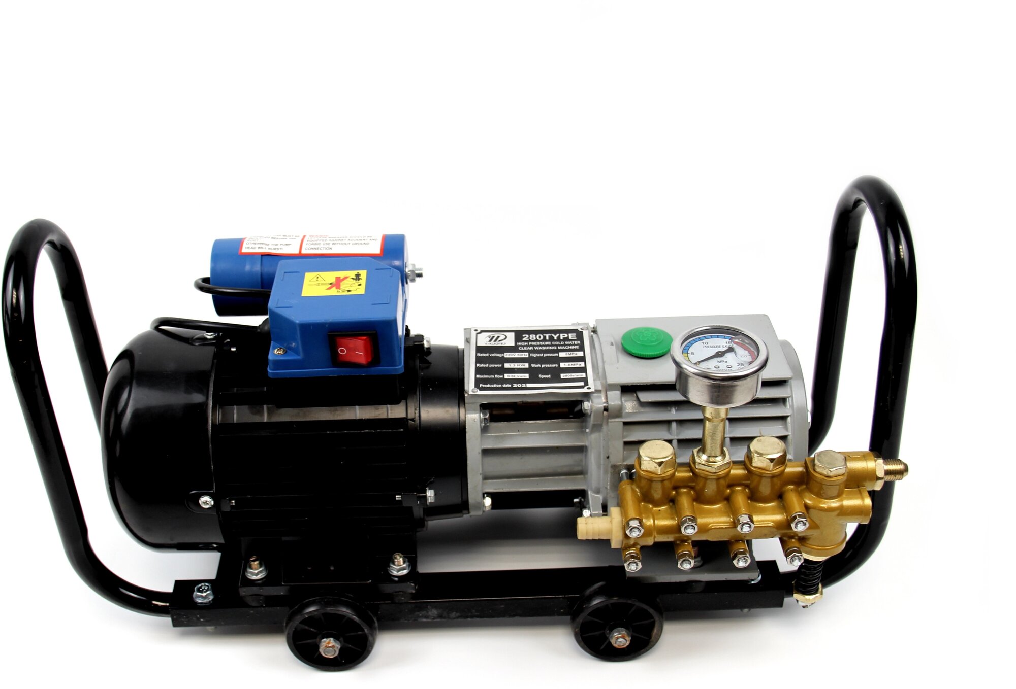 Портативная мойка высокого давления TM 280 с ремкоплектом и насадкой-удлинителем / Автомойка производительностью 600 л/час - фотография № 2