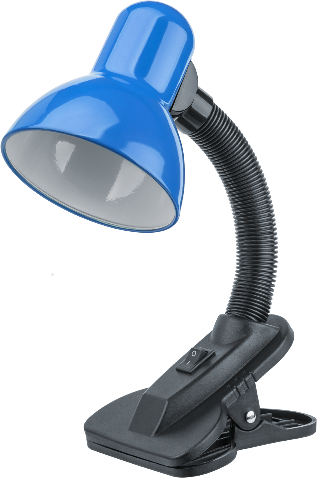 Лампа офисная Navigator NDF-C011, E27, 60 Вт, цвет арматуры: черный, цвет плафона/абажура: синий