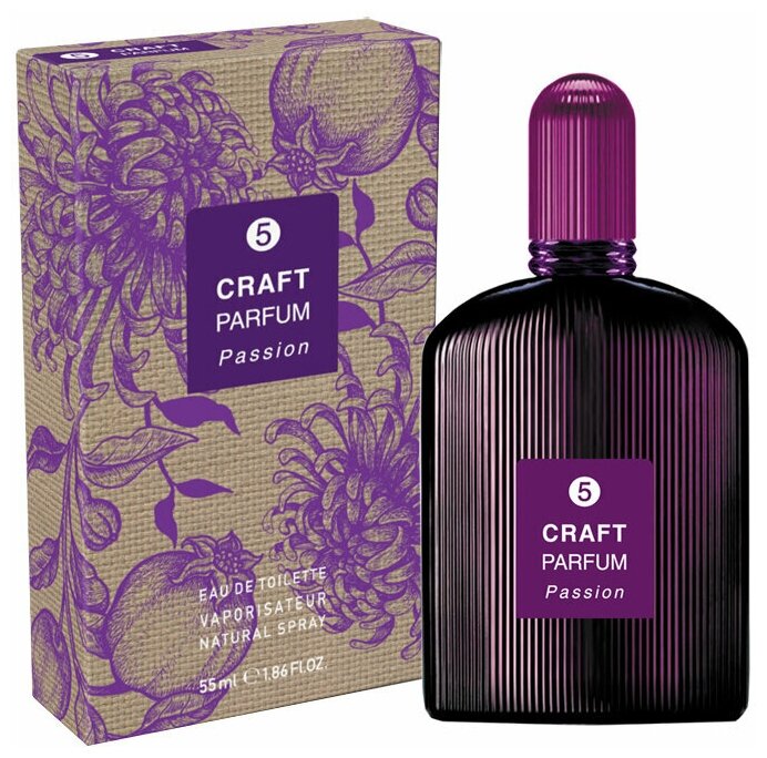 Туалетная вода женская 55мл, Craft Parfum 5 Passion