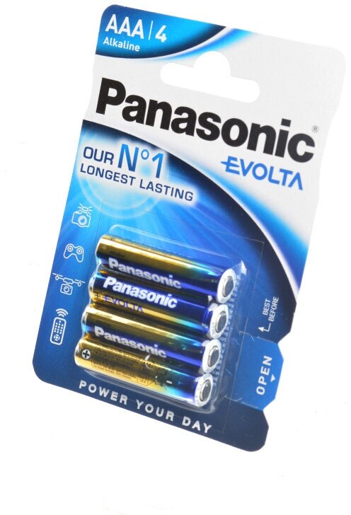 Батарейки Panasonic Evolta AAA Bli Alkaline, 4 шт. (LR03EGE/4BP) - фото №4
